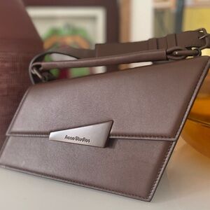 Acne Studios Mini Agost Distorted Leather Top Handle Bag